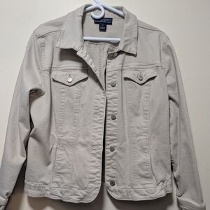 Women's Cream Denim Jacket